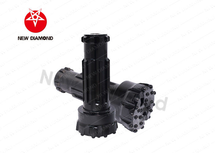Black DHD380 Hammer Drill Bits For Rock , Tapered Button Bits For Ore Mining