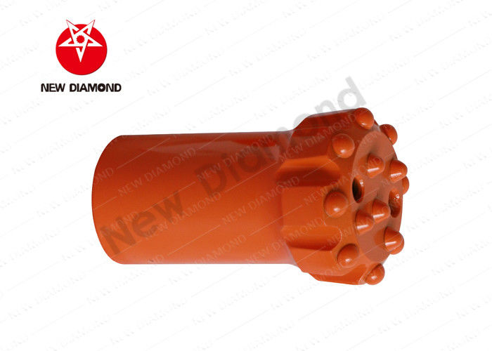 Professional T45 DTH Small Rock Drill Bits , Earthworks Tapered Button Bits