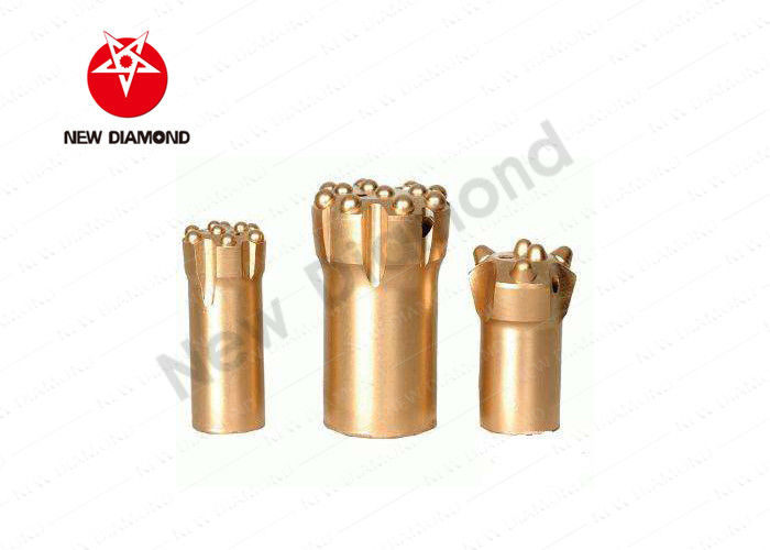 Mining Tungsten Top Hammer Drill Bits For Granite Rock , Different Face Designs