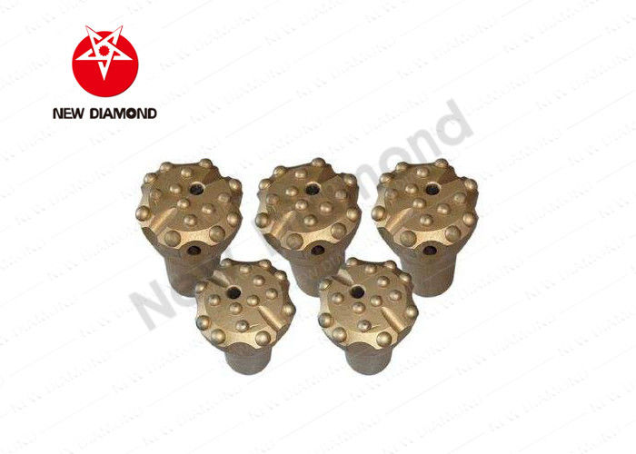 Concave / Convex Face Air Hammer Drill Bits For Granite Rock , Well Bore