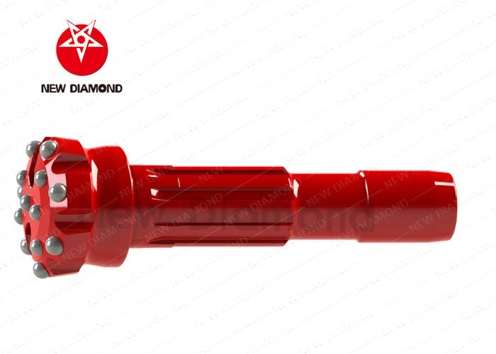 105 - 127mm Diameter DTH Hammer Bits 10 Spline Key Number For Earthworks